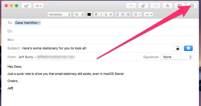 email stationery for mac